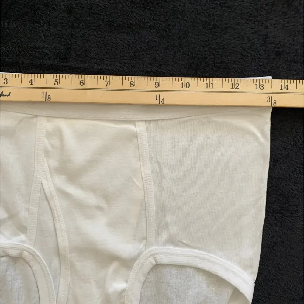 Vtg NWOT Fruit of the Loom Mens Medium 34-36 White Brief Underwear Lot of 2 - Picture 6 of 6